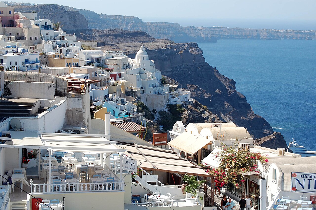 Santorini coast